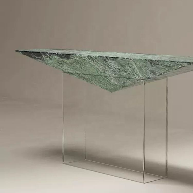 Levitate Marble & Acrylic Console Table – view 2