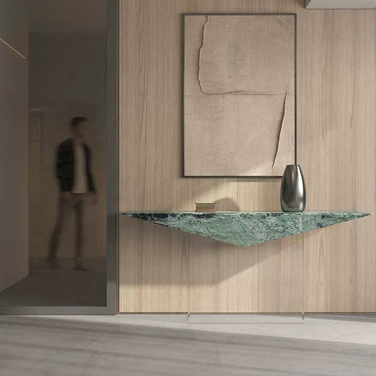 Levitate Marble & Acrylic Console Table by Marble on Glass