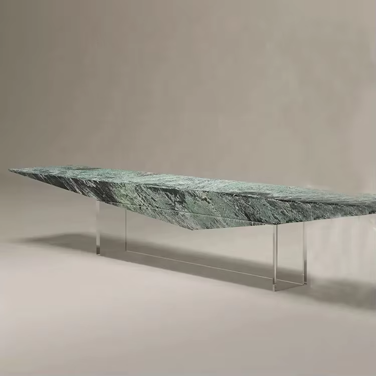 Levitate Sculptural Marble & Acrylic TV Console – view 2