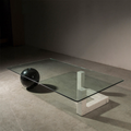 Sphere & Geometry Marble & Glass Coffee Table by Marble on Glass